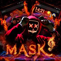 Temas Neon, Fire, Maskde fondo captura de pantalla 2