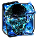 Neon Tech Skull Themes HD Wall APK