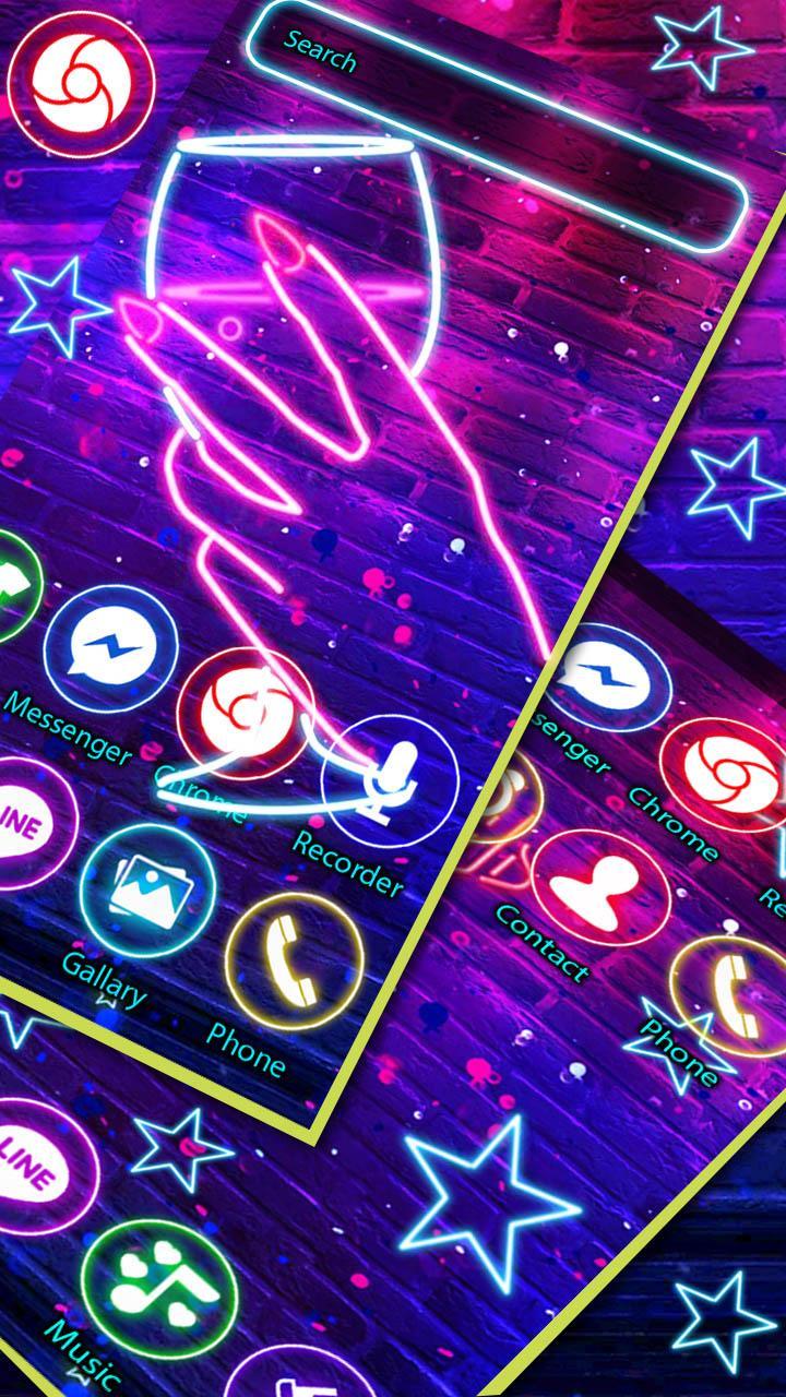 Descarga de APK de Temas Neon, Wine, Barde fondos pantalla para Android