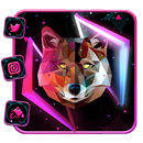 3D Neon Wolf Themes HD Wallpapers APK