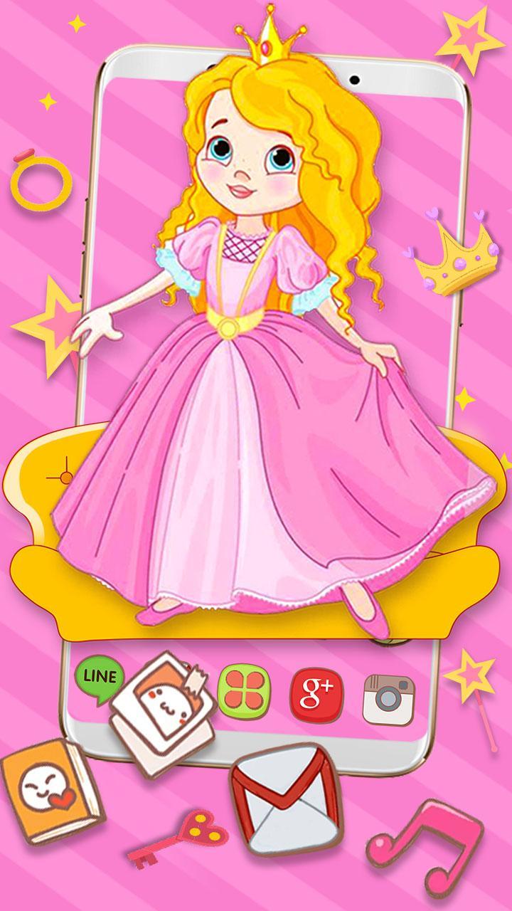 Cartoon Princess Themes HD Wallpapers 3D icons pour Android ...