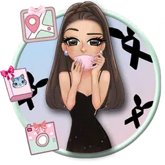 Pink Fashion Girl-Motive HD-Wallpaper APK Herunterladen