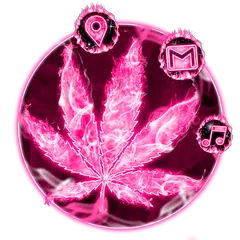 Pink Weed-Motive HD-Wallpaper APK Herunterladen