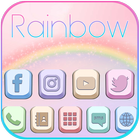 Rainbow, Icon Themes, Live Wal icon