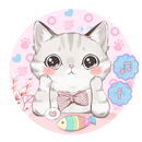 Sweet Pink Cat Themes HD Wallpapers APK