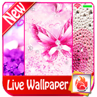 Pink glitter Live Wallpaper biểu tượng