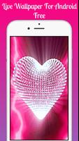 Pink glitter Live Wallpaper captura de pantalla 1