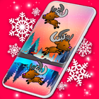 Reindeer HD Live Wallpaper icône