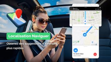 GPS, Plans Itinéraires Affiche