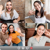 Chat aleatorio y videollamada icono