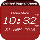 Dotted digital clock lwp أيقونة