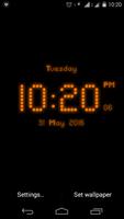 برنامه‌نما Dotted digital clock lwp عکس از صفحه