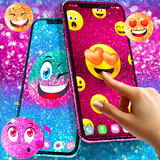 Icona Emoji glitter live wallpaper