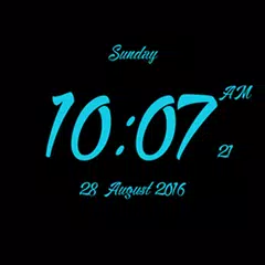 Fancy LED digital clock LWP APK Herunterladen