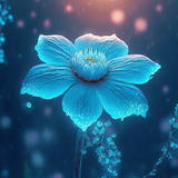 blue flower wallpaper