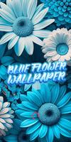 mavi çiçek duvar kağıdı gönderen