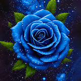 голубые розы обои