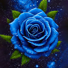 วอลล์เปเปอร์ดอกกุหลาบสีน้ำเงิน ไอคอน