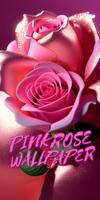 pink rose wallpaper পোস্টার