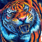 tiger background icon