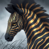 Zebra-Tapete