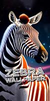 Zebra-Tapete Plakat