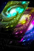 Neon Spiral Galaxy Wallpaper اسکرین شاٹ 3