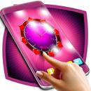 Love Pink Clock Wallpaper APK