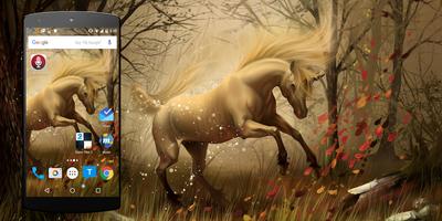 Live Wallpaper Licorne Affiche