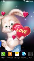 Cute Bunny Live Wallpaper تصوير الشاشة 2