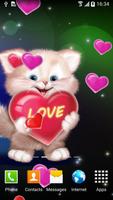 Cute Cat Live Wallpaper syot layar 1