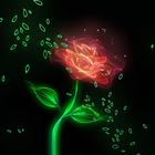 Glowing Flowers Live Wallpaper icono