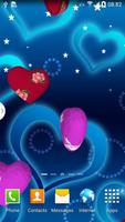 3D Hearts Live Wallpaper โปสเตอร์