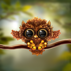 Autumn Little Owl Wallpaper 圖標