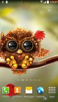 Autumn Little Owl Wallpaper 截图 2