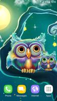 Cute Owls Live Wallpaper capture d'écran 1