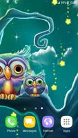 Cute Owls Live Wallpaper capture d'écran 2