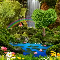 Waterfall Romantic Wallpaper APK Herunterladen