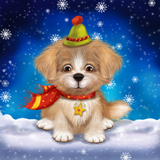 Cute Puppy Live Wallpaper icône