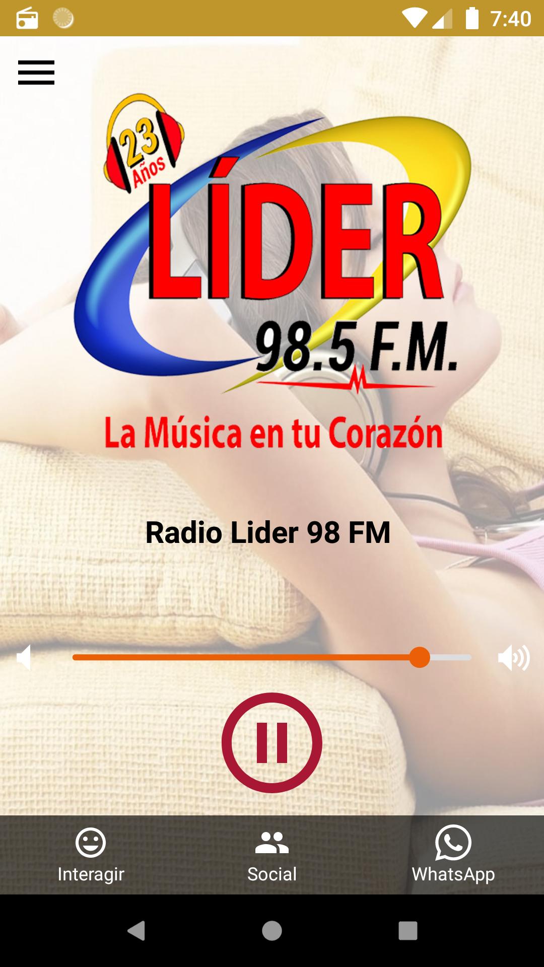 Descarga de APK de RADIO LIDER 98 FM para Android