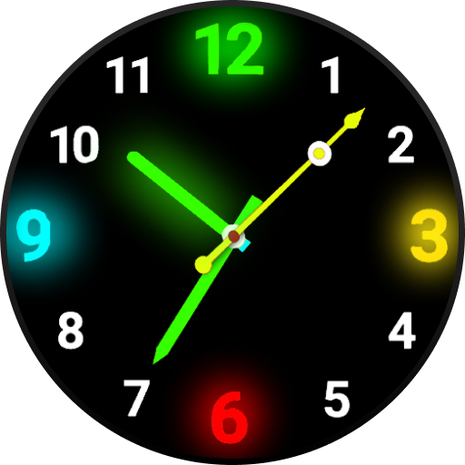 Fondo de pantalla de reloj LED