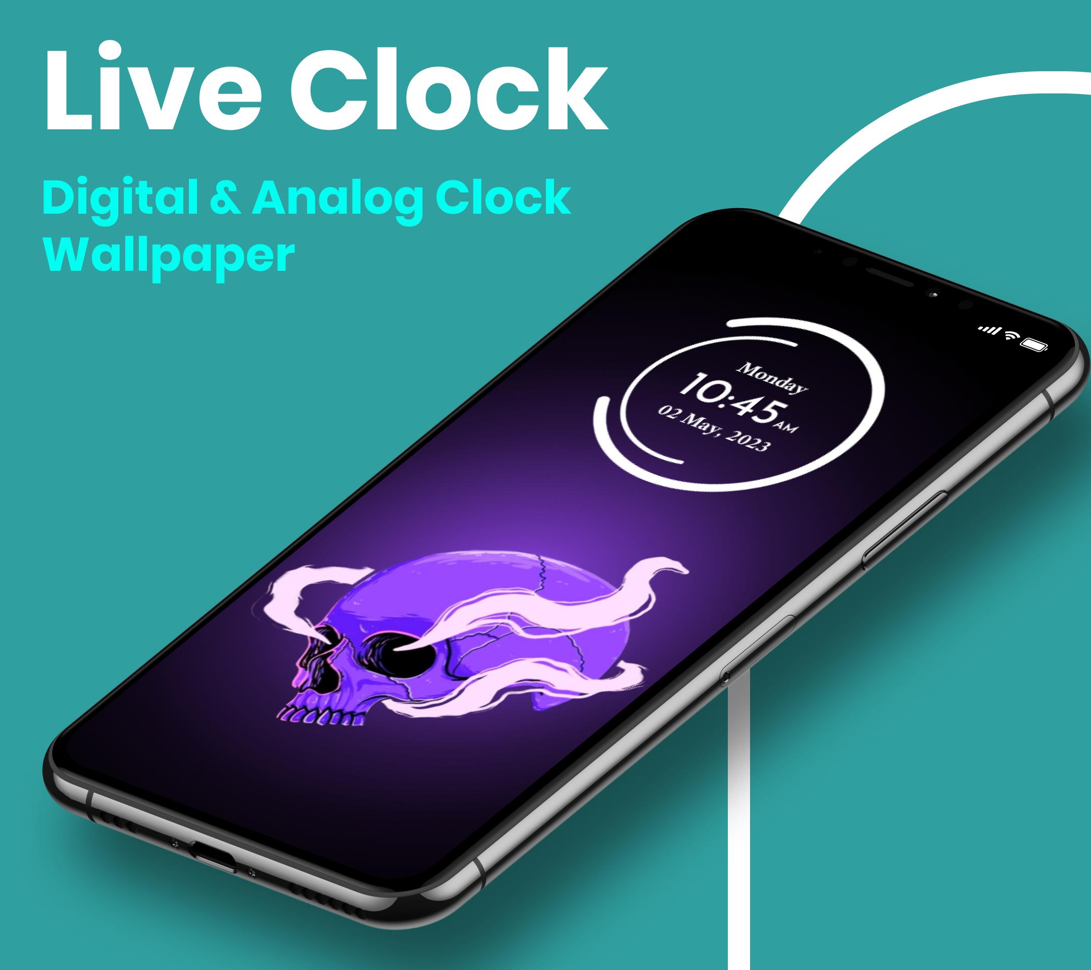 Live Clock wallpaper app APK for Android Download