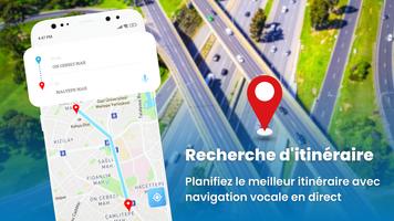 Satellite Cartes de la terre Affiche