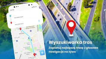 GPS Nawigacja Mapa Satelitarna plakat