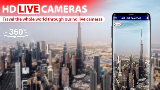 实时街景视频：网络摄像头高清实时流媒体 HD Street View Cam 截图 2