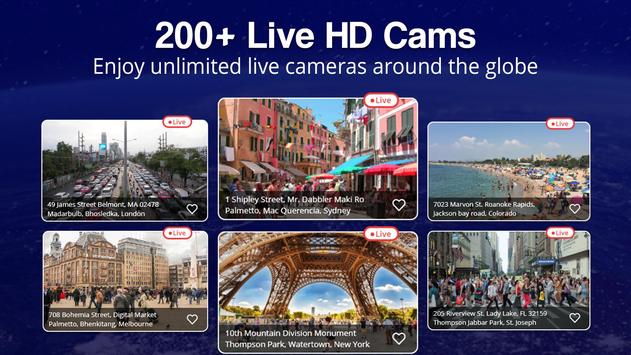 实时街景视频：网络摄像头高清实时流媒体 HD Street View Cam 截图 6