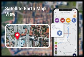 ライブ アース マップ 3D-GPS マップ ポスター