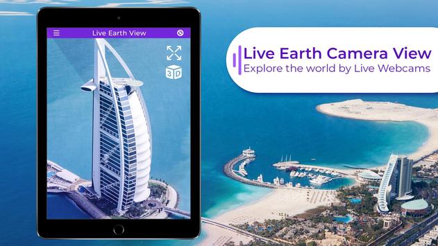 Live Earth Cam HD - Webcam, Satellite View, 3D Map screenshot 1