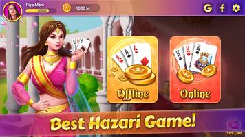 Hazari -1000 points card game Affiche