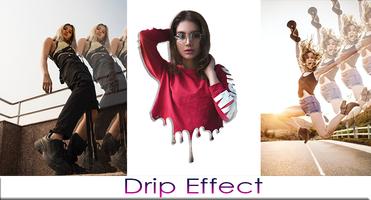 Drip Art & Motion Effect Affiche